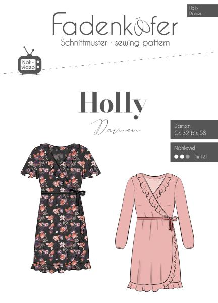 Fadenkäfer Papierschnittmuster Wickelkleid Holly Damen